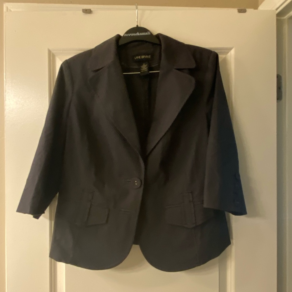 Lane Bryant Women's Dark Gray Blazer